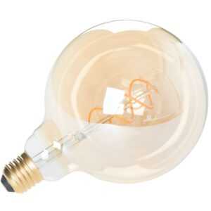 White Label Jantarově hnědá LED žárovka WLL BULB GLOBE XL E27 5W