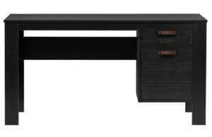Hoorns Černý borovicový psací stůl Koben 141 x 59 cm II.