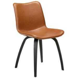 ​​​​​Dan-Form Koňakově hnědá koženková  jídelní židle DAN-FORM Glee