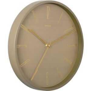 Time for home Zelené kovové nástěnné hodiny Saeli 35 cm