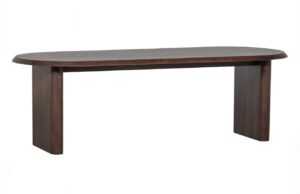 Hoorns Dřevěný hnědý oválný jídelní stůl Ellisie 90 x 240 cm