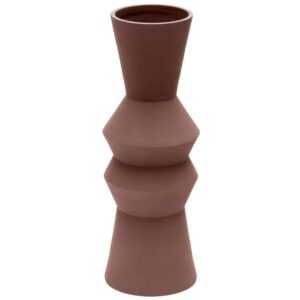 Hnědá keramická váza Kave Home Peratallada 42 cm