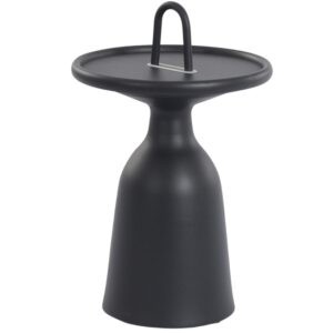 Černý hliníkový zahradní odkládací stolek Mindo 104 40cm