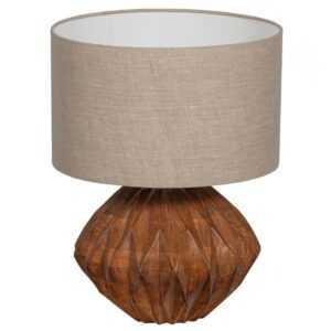 Hoorns Dřevěná stolní lampa Norrin