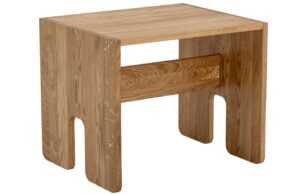 Hnědý dubový stůl Bloomingville Bas 60 x 50 cm